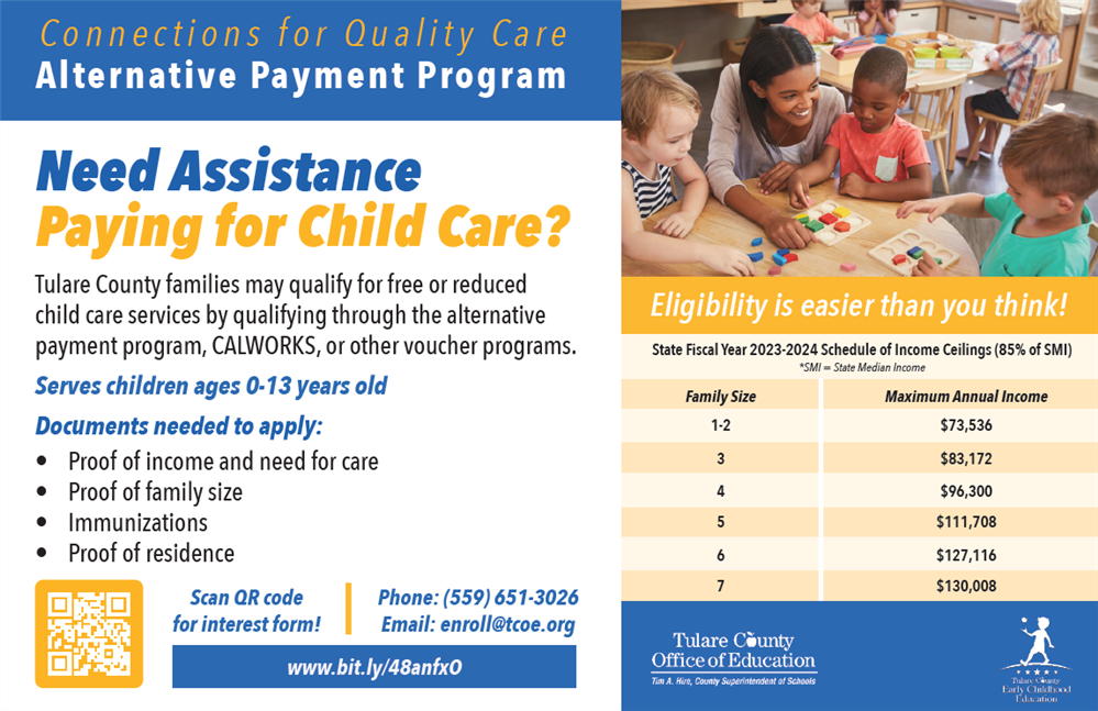  Child Care Payment Assistance - Tulare County Office of Education